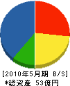 山田機械工業 貸借対照表 2010年5月期