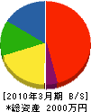 樋田建設 貸借対照表 2010年3月期