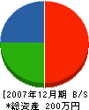 前田畳店 貸借対照表 2007年12月期