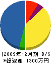 中村隆建設 貸借対照表 2009年12月期
