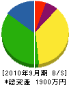 藤幸 貸借対照表 2010年9月期