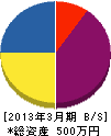 寿悦園グリーンビジネス 貸借対照表 2013年3月期