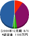 大島技巧 貸借対照表 2008年12月期