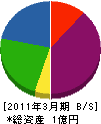 貴志安商店 貸借対照表 2011年3月期