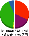 小泉建材店 貸借対照表 2010年8月期