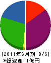 伊藤工務店 貸借対照表 2011年6月期