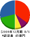 ヰセキ四国 貸借対照表 2009年12月期