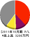 渡辺工業 損益計算書 2011年10月期