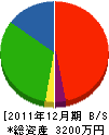 武井工業所 貸借対照表 2011年12月期