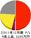 田中電機商会 損益計算書 2011年12月期