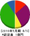 中島組 貸借対照表 2010年5月期