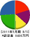 長松工務店 貸借対照表 2011年5月期