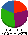 土井土木 貸借対照表 2008年9月期