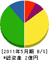 平川建設 貸借対照表 2011年5月期