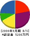 松田商店 貸借対照表 2008年9月期