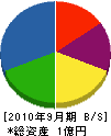 早田工務店 貸借対照表 2010年9月期