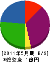 神尾工業 貸借対照表 2011年5月期