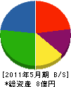 山岡工業 貸借対照表 2011年5月期