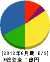 尾山製作所 貸借対照表 2012年6月期