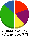 加藤電気 貸借対照表 2010年9月期