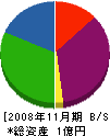 柴﨑工業 貸借対照表 2008年11月期