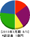 渡辺板金 貸借対照表 2013年3月期