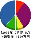 晴山工務店 貸借対照表 2009年12月期