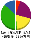 渡辺設備 貸借対照表 2011年4月期