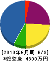 成田防災設備 貸借対照表 2010年6月期