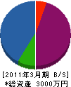 橋本設備工業 貸借対照表 2011年3月期