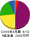竹田工業 貸借対照表 2008年4月期