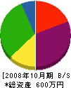 ケイ・エー・エヌ 貸借対照表 2008年10月期