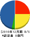 日興電機製作所 貸借対照表 2010年12月期