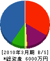 筑紫庭園 貸借対照表 2010年3月期