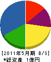 長崎産商 貸借対照表 2011年5月期