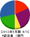 富士塗装店 貸借対照表 2012年5月期