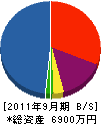 大村電機 貸借対照表 2011年9月期