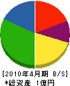 武藤工務店 貸借対照表 2010年4月期