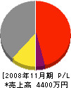 冨士永硝子店 損益計算書 2008年11月期