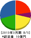 岩田建設 貸借対照表 2013年3月期