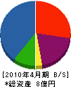 井上工務店 貸借対照表 2010年4月期