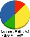 新潟グリーンテック 貸借対照表 2011年9月期