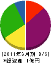 江村工設 貸借対照表 2011年6月期