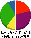 岡田開発工業 貸借対照表 2012年6月期