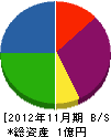 西日本技建 貸借対照表 2012年11月期