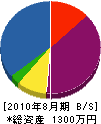 竹内宝樹園 貸借対照表 2010年8月期