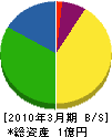 齊藤防水 貸借対照表 2010年3月期