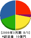 岩田建設 貸借対照表 2008年3月期