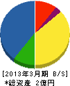 村田電氣商会 貸借対照表 2013年3月期