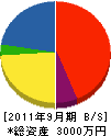 斎藤重機 貸借対照表 2011年9月期
